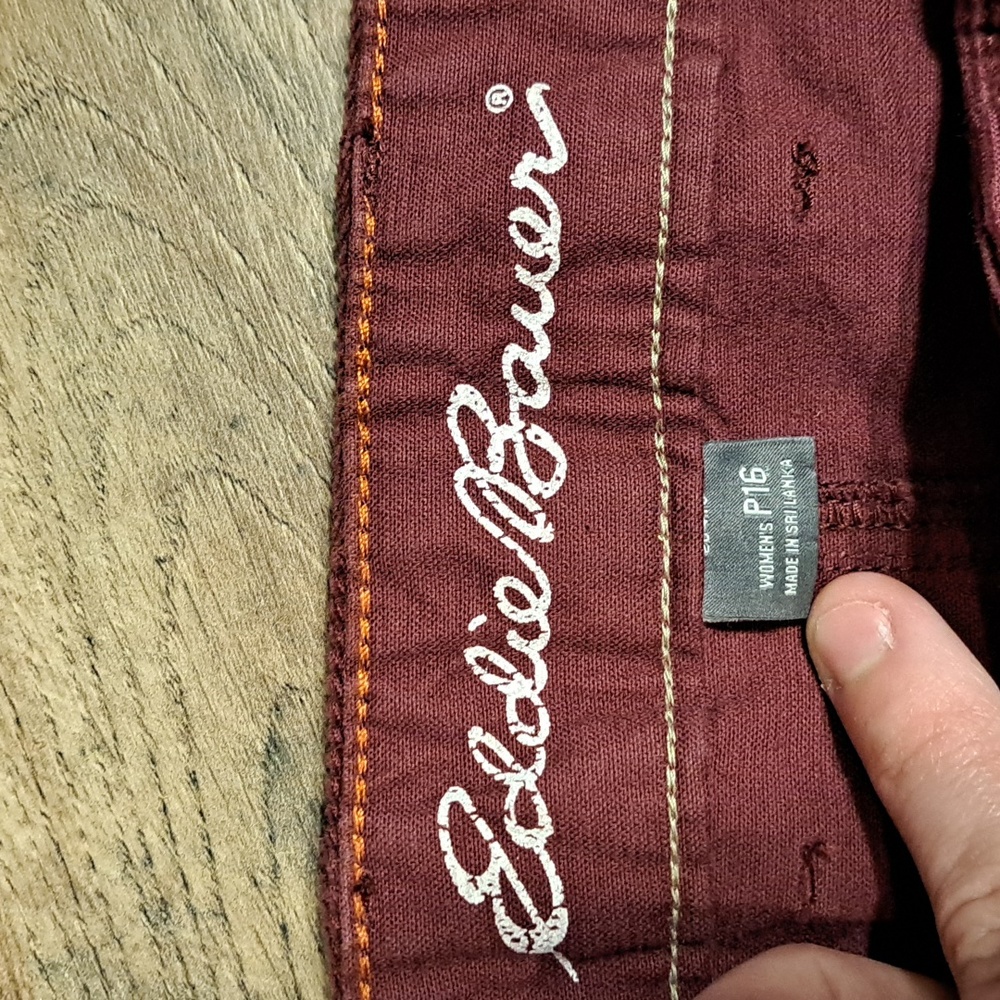 Eddie Bauer Curvy Bootcut corduroy women's pants size P16. - Picture 5 of 10